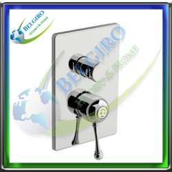 🔷 FIR Melrose 70 Miscelatore Doccia Incasso con Deviatore Parte Esterna 2 Uscite Cromato 🔷 (70.5017.8) 🔷
