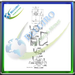 💧 Piralla Baci Cartuccia di Ricambio per Miscelatore Vasca 0CI00002A16 💧 (1150014)